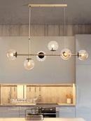 Axyaa Glass Ball Pendant Light for Living Room, Kitchen, Dining - Modern Nordic Chandelier