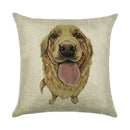 Axyaa Cartoon Design Linen Pillowcase for Home Décor