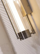 Axyaa Glass Wall Lamp in Sand Nickel Finish - Creative and Simple Glass Design