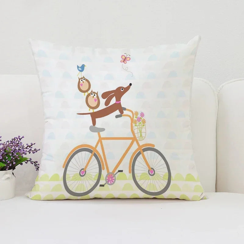 Pablo Picasso Wiener Dog Pillowcase for Modern Home Decor by Axyaa