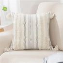 Axyaa Boho Tufted Tassel Woven Cushion Covers Set - Set of 2