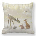 Axyaa Merry Christmas Cotton Linen Pillowcase Home Decor Happy New Year