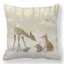 Axyaa Merry Christmas Cotton Linen Pillowcase Home Decor Happy New Year