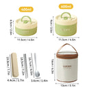 Axyaa Stainless Steel Bento Lunch Box Set with Insulated Bag