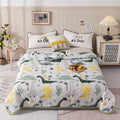 Axyaa Dinosaur World Summer Quilt - Soft Skin-Friendly and Cooling Multi-Purpose Thin Quilt
