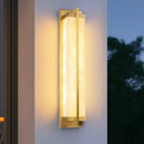 Outdoor Waterproof Wall Lamp for Courtyards & Balconies - Axyaa Marble Alabaster Wall Lamp
