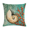 Axyaa Starfish Conch Linen Pillowcase 45*45cm