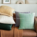 Axyaa Soft Solid Color Cushion Cover Set Luxury Home Decor Sofa Seat Pillow Case