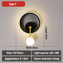 Axyaa Nordic LED Wall Lamp: Modern Minimalist Indoor Lighting Fixture