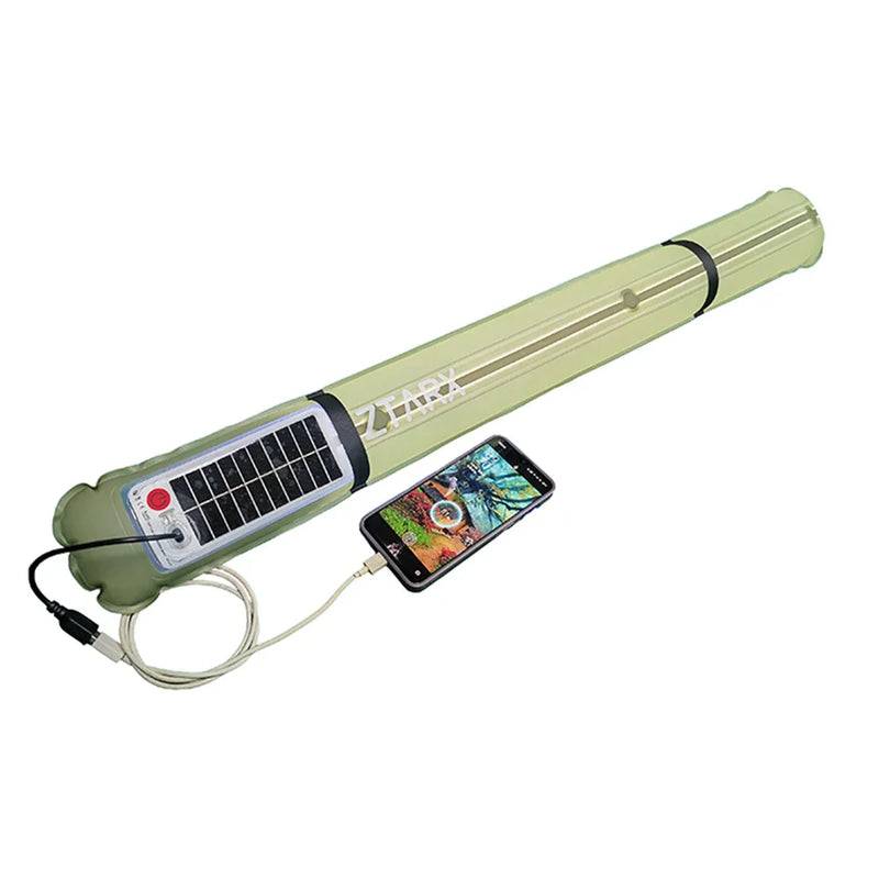 Axyaa Solar LED Camping Tent Lamp: Waterproof Folding USB Charge Outdoor Light