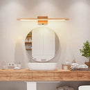 Nordic Solid Wood LED Mirror Wall Lamp Modern Bathroom Sconces by Axyaa