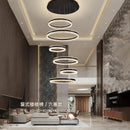 Axyaa Stainless Steel LED Chandelier for Nordic Home Decor & Dining Room Lighting
