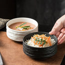 Axyaa Rock Patterned Ceramic Dessert Bowl