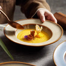 Axyaa Ceramic Hat Plate Soup Salad Dessert Pasta Specialty Tableware