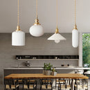 Axyaa Brass Rustic Mini Pendant Light for Kitchen Island and Living Room