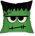 Axyaa Halloween Spooky Face Mummy Black Cat Throw Pillowcase 45X45CM