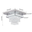 Axyaa Crystal LED Ceiling Chandelier for Modern Home Decor Lighting