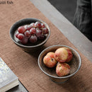 Axya Ceramic Fruit Tray High Foot Round Tableware Serving Platter Home Kitchen