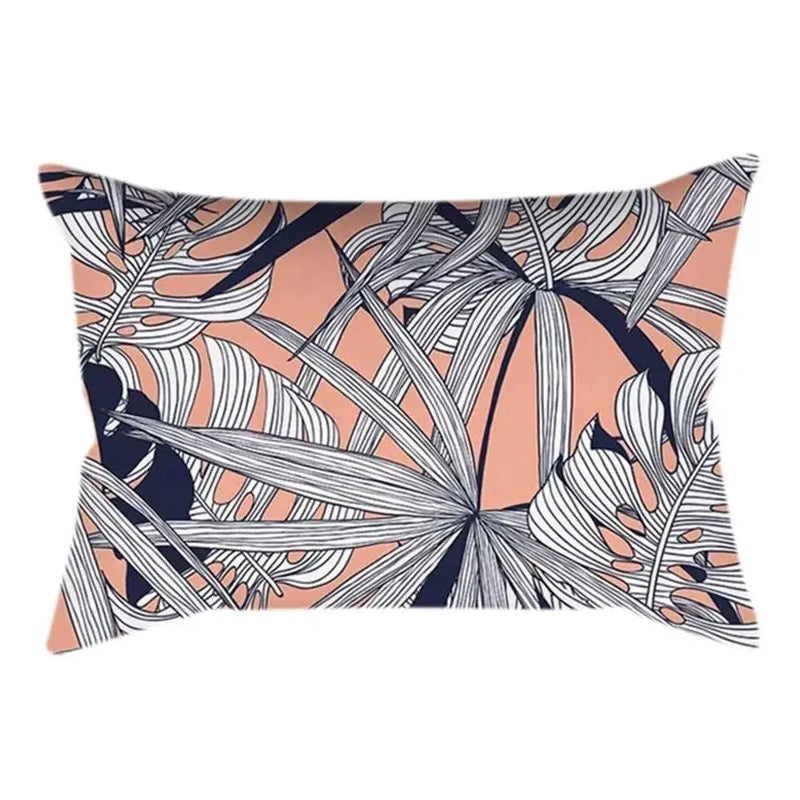 Axyaa Plant Art Polyester Cushion Cover Elegant for Living Room Sofa 30x50cm