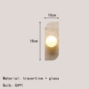 Axyaa Natural Stone Wall Lamp Sconce Art Decor for Home Lighting Fixtures