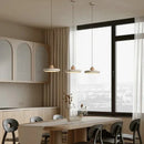 Axyaa Yellow Stone Pendant Light - Modern Minimalist Decor for Study & Living Room