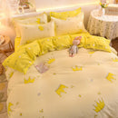 Axyaa Strawberry Pink Bedding Set: Queen & King Size Luxury Duvet Cover Set & Sheets