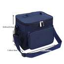 Axyaa Insulated Crossbody Lunch Bag for Outdoor Picnics with Large Capacity and Shoulder Strap