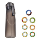 Axyaa 650ml Flavored Water Bottle: Sports Alr Up Drinking Cup with Fruit Fragrance Pods