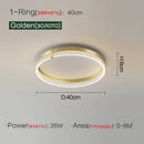 Axyaa LED Ceiling Light: Modern, Eye Protection for Living Room and Bedroom