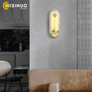 Axyaa Copper Gold LED Wall Sconce Minimalist Luxury Bedside Light