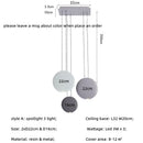 Axyaa Nordic LED Pendant Light Modern Resin Hanging Lamp for Dining Room