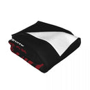 Axyaa Dr.Pepper Print Throw Blanket Bed Loose Blankets - Sleep in Style.