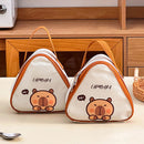 Axyaa Capybara Mini Lunch Bag: Insulated Picnic Cooler, Cute & Waterproof