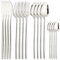 Axyaa 16-Piece Stainless Steel Christmas Dinnerware Set Luxury Cutlery & Tableware