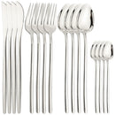 Axyaa 16-Piece Stainless Steel Christmas Dinnerware Set Luxury Cutlery & Tableware