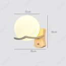 Axyaa LED Glass Wall Lamp, Bedroom Living Room Decorative Lighting