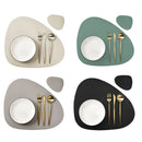 Axyaa Cream Black Dining Table Placemats Set for Kitchen Indoor Outdoor