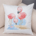 Axyaa Christmas Cartoon Animal Cushion Cover - Santa Claus Pillowcase