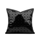 Axyaa Geometric Laser Mirror Pillow Cover for Children's Room in Black Coffee Color