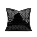 Axyaa Geometric Laser Mirror Pillow Cover for Children's Room - Black Coffee Color