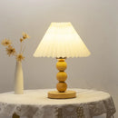 Axyaa Modern Wooden Desk Lamp LED Table Lighting for Bedroom Night Reading