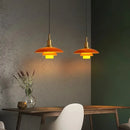 Axyaa Glass Pendant Lamp: Bauhaus Danish Classic Nordic Ceiling Chandelier for Kitchen Island, Bedroom, Dining
