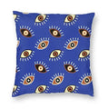 Evil Eye Black Art Cushion Cover Mystery Spirit Pillowcase by Axyaa