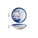 Axyaa Underglazed Cat Kitten Small Snack Plate