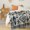 Axyaa Rabbit Velvet Yarn Fringed Shawl Blanket - Luxurious and Cozy