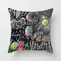 Axyaa Coffee Burger Wine Pie Juice Cushion Cover 45x45cm