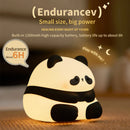 Axyaa Panda Silicone Night Light USB Rechargeable LED Timer Lamp Bedside Decor