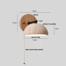 Axyaa Iron Yellow Travertine LED Wall Sconce Bedside Lamp