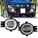 Axyaa LED Fog Lamps with Angel Eye Lights for Dodge Ram 1500 2002-2008, Durango 2004-2006