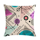 Axyaa Geometric Flax Pillow Case 45*45cm - Home Sofa Adornment & Cushion Cover